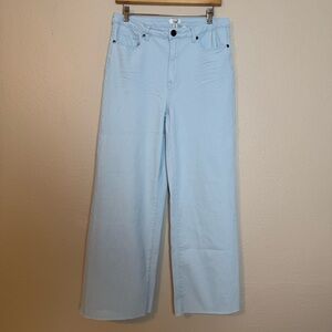 Easel Lightweight Twill Wide Leg Women's Pants Snow Blue